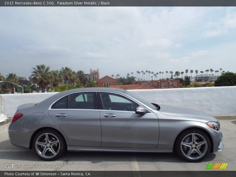 Paladium Silver Metallic / Black 2015 Mercedes-Benz C 300