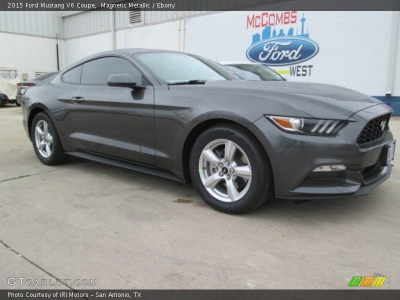 Magnetic Metallic / Ebony 2015 Ford Mustang V6 Coupe