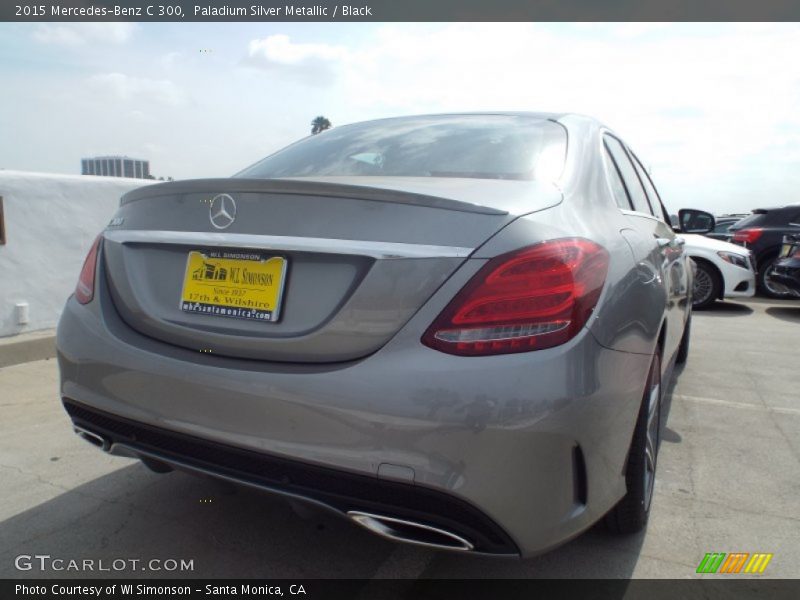 Paladium Silver Metallic / Black 2015 Mercedes-Benz C 300