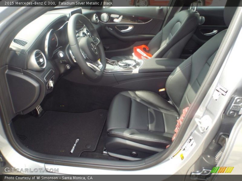 Paladium Silver Metallic / Black 2015 Mercedes-Benz C 300