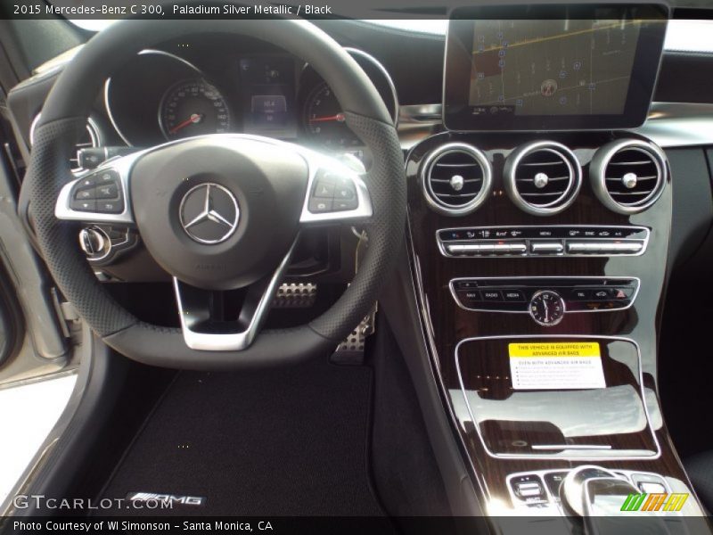 Paladium Silver Metallic / Black 2015 Mercedes-Benz C 300