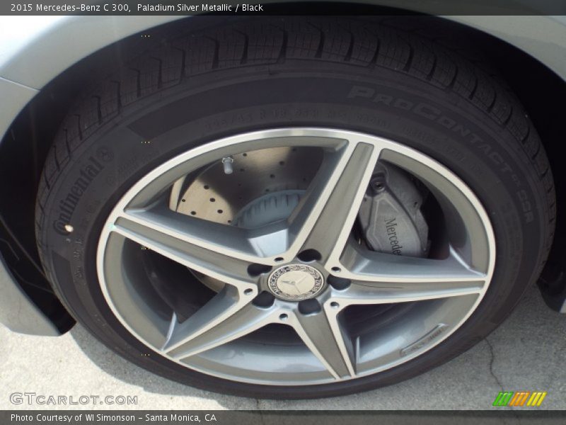 Paladium Silver Metallic / Black 2015 Mercedes-Benz C 300