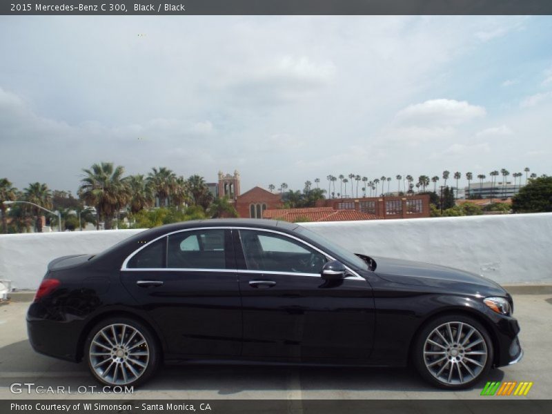 Black / Black 2015 Mercedes-Benz C 300