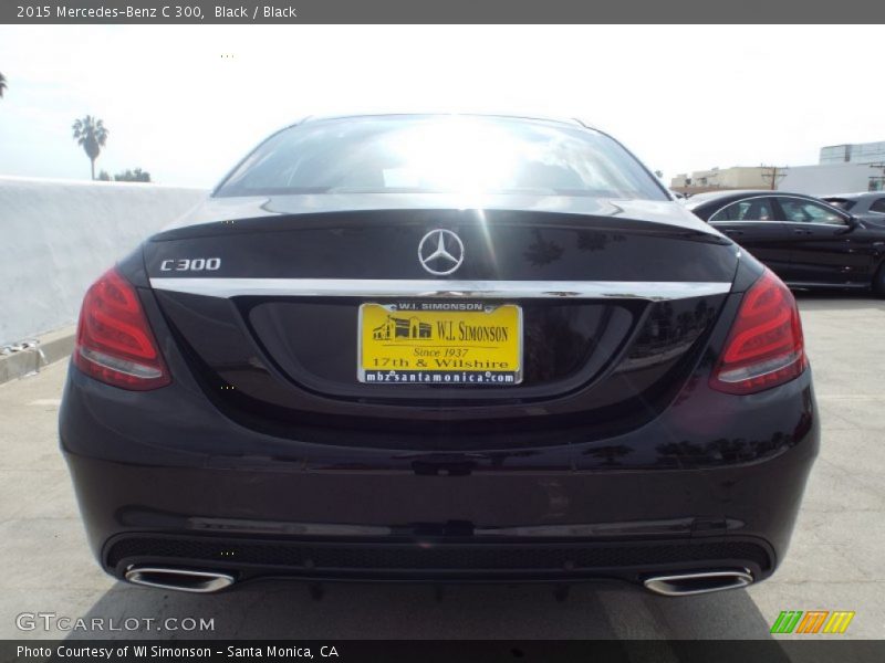 Black / Black 2015 Mercedes-Benz C 300