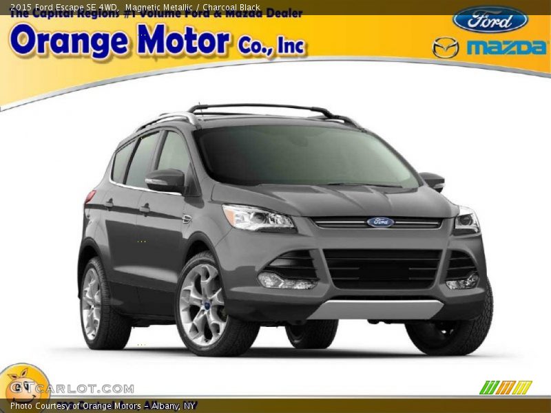 Magnetic Metallic / Charcoal Black 2015 Ford Escape SE 4WD