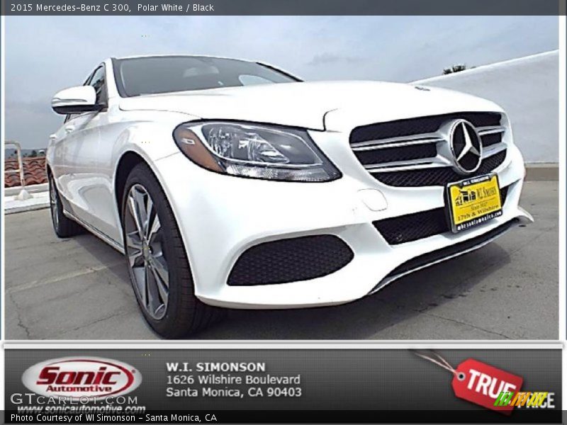 Polar White / Black 2015 Mercedes-Benz C 300