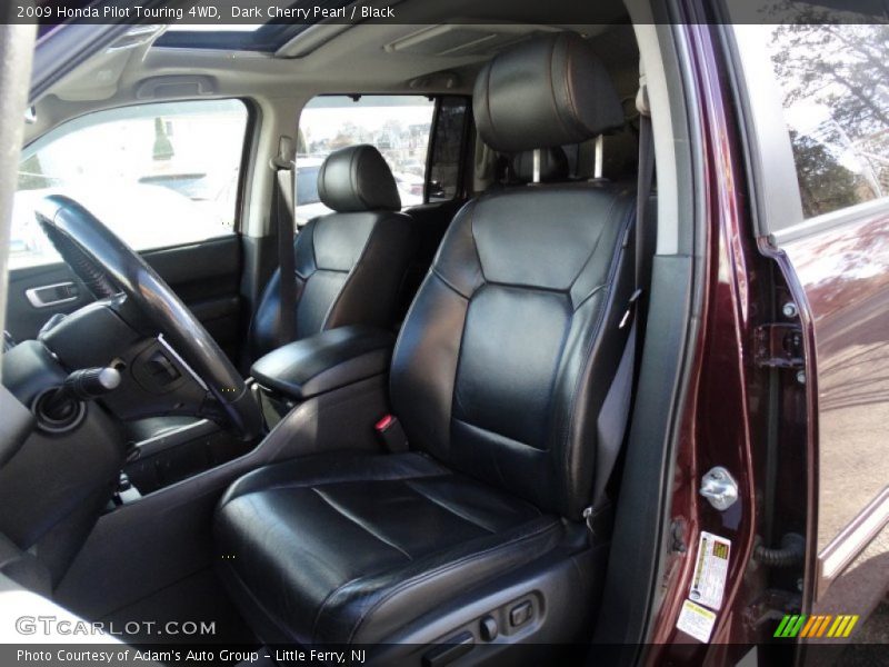 Dark Cherry Pearl / Black 2009 Honda Pilot Touring 4WD