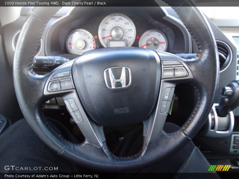 Dark Cherry Pearl / Black 2009 Honda Pilot Touring 4WD