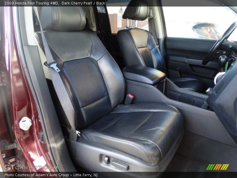 Dark Cherry Pearl / Black 2009 Honda Pilot Touring 4WD