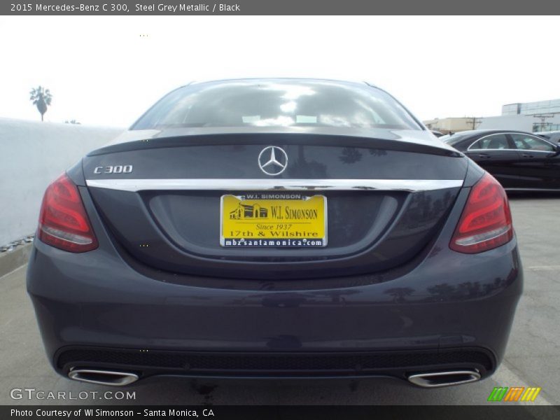 Steel Grey Metallic / Black 2015 Mercedes-Benz C 300