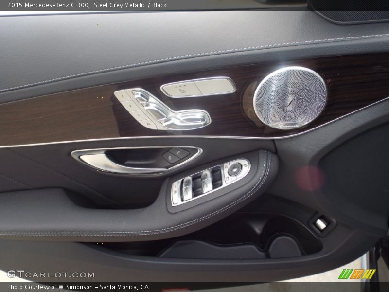 Steel Grey Metallic / Black 2015 Mercedes-Benz C 300