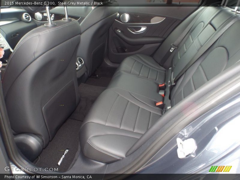 Steel Grey Metallic / Black 2015 Mercedes-Benz C 300