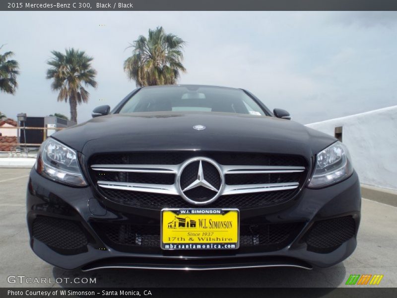 Black / Black 2015 Mercedes-Benz C 300