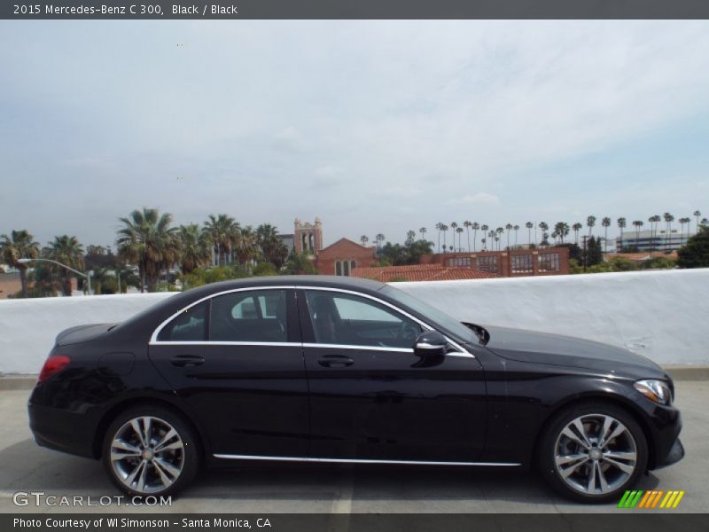 Black / Black 2015 Mercedes-Benz C 300