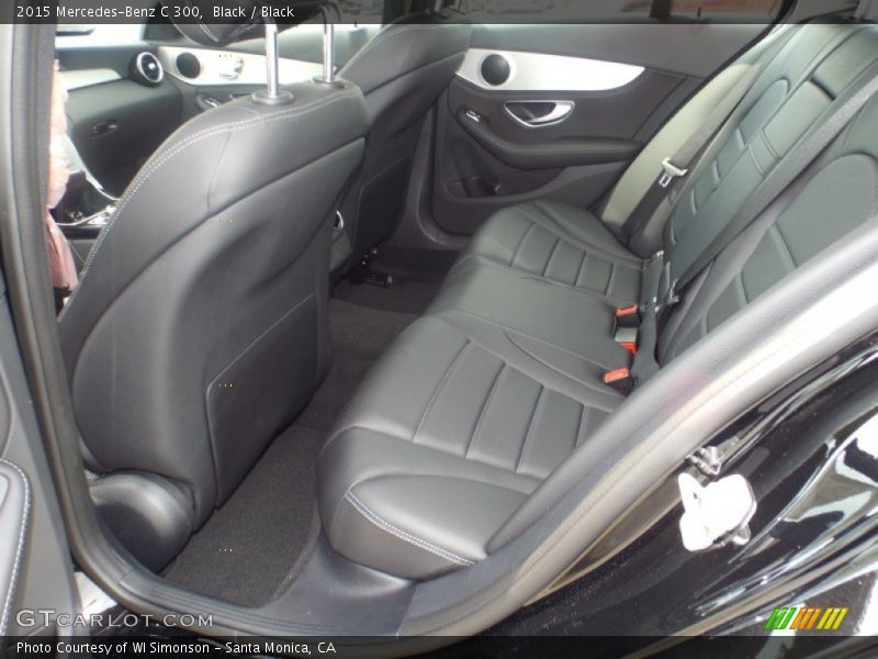 Black / Black 2015 Mercedes-Benz C 300
