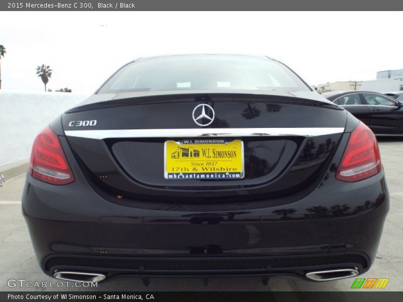 Black / Black 2015 Mercedes-Benz C 300