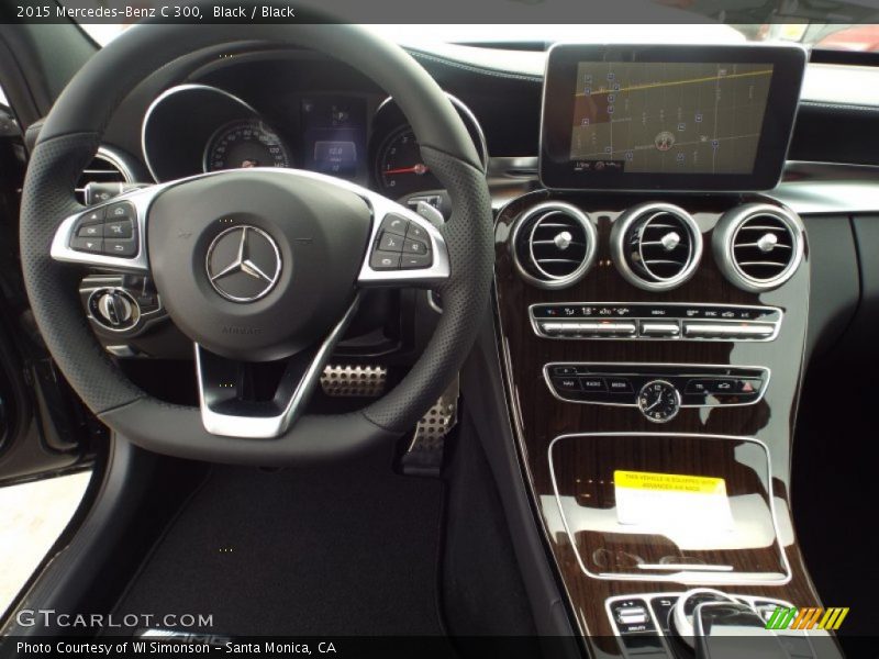Black / Black 2015 Mercedes-Benz C 300