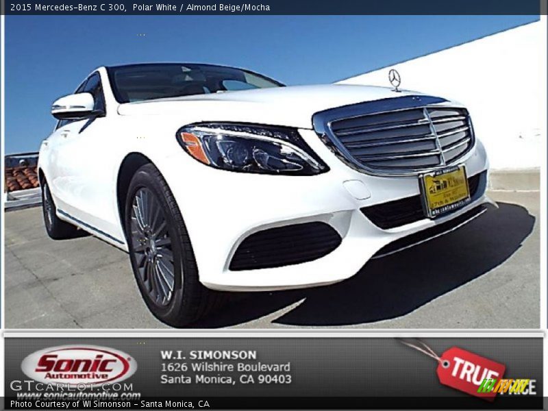 Polar White / Almond Beige/Mocha 2015 Mercedes-Benz C 300