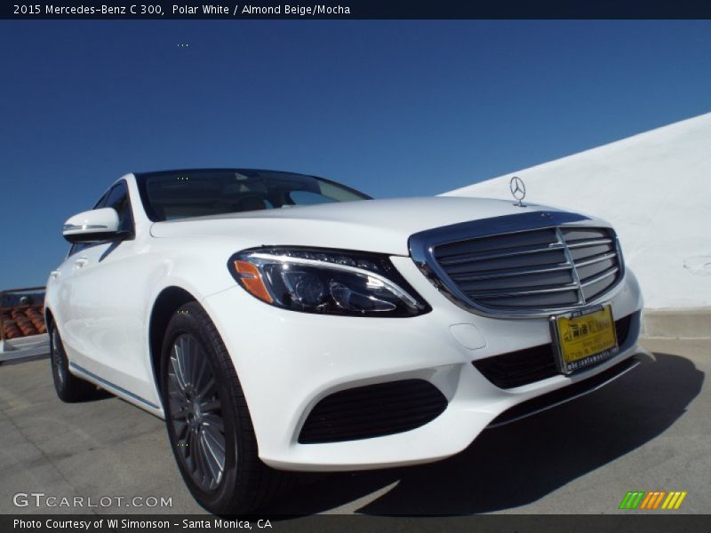 Polar White / Almond Beige/Mocha 2015 Mercedes-Benz C 300