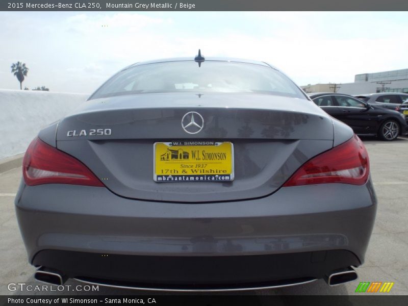 Mountain Grey Metallic / Beige 2015 Mercedes-Benz CLA 250