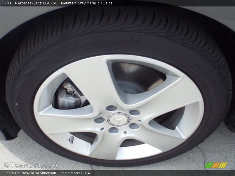 Mountain Grey Metallic / Beige 2015 Mercedes-Benz CLA 250