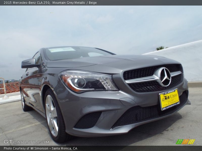 Mountain Grey Metallic / Beige 2015 Mercedes-Benz CLA 250