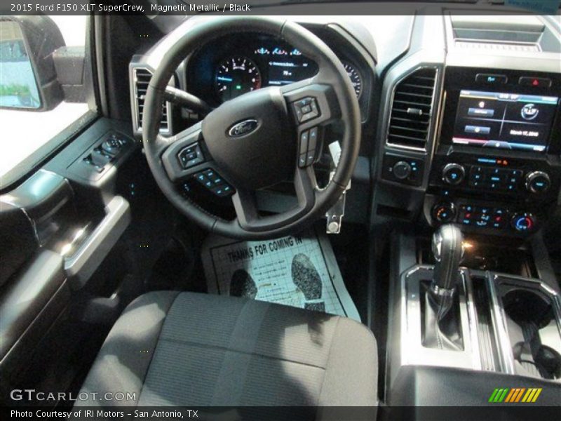 Magnetic Metallic / Black 2015 Ford F150 XLT SuperCrew