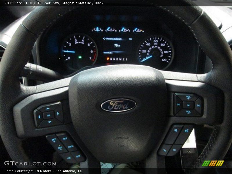 Magnetic Metallic / Black 2015 Ford F150 XLT SuperCrew