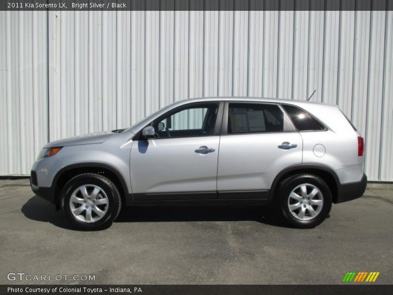 Bright Silver / Black 2011 Kia Sorento LX