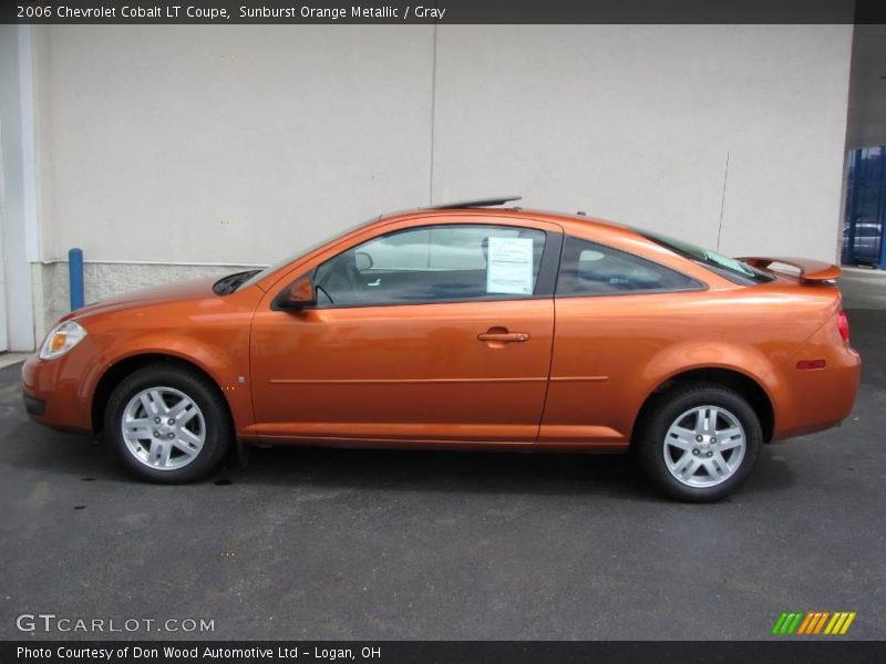 Sunburst Orange Metallic / Gray 2006 Chevrolet Cobalt LT Coupe