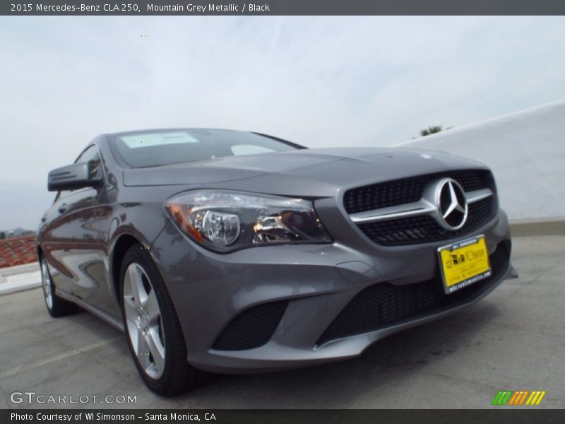 Mountain Grey Metallic / Black 2015 Mercedes-Benz CLA 250