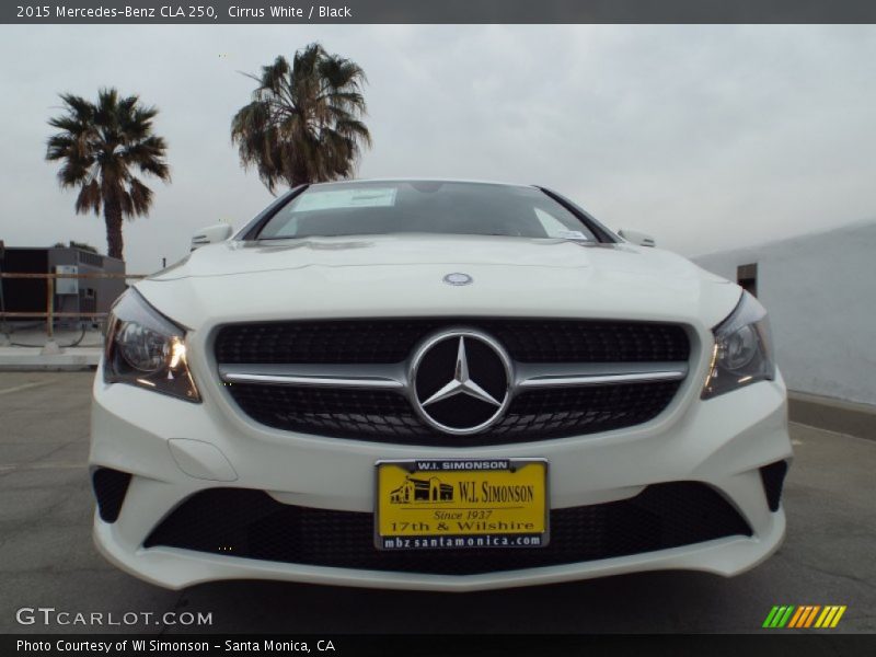 Cirrus White / Black 2015 Mercedes-Benz CLA 250