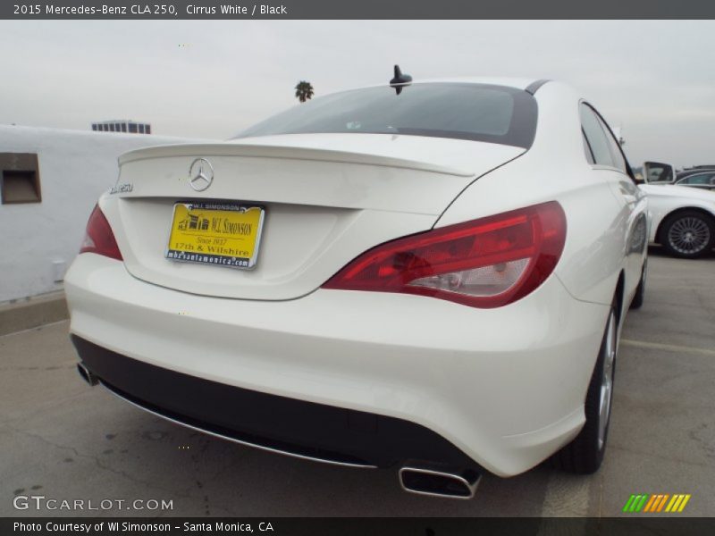 Cirrus White / Black 2015 Mercedes-Benz CLA 250