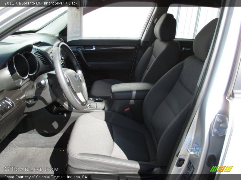 Bright Silver / Black 2011 Kia Sorento LX