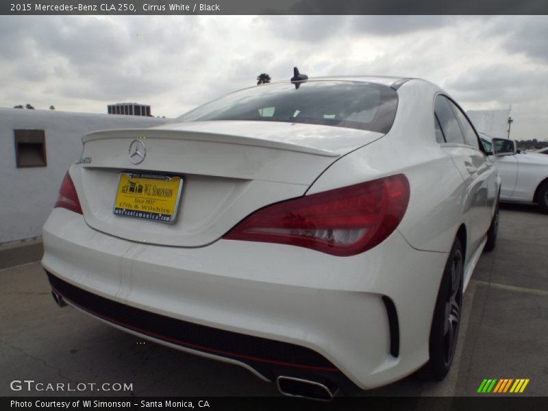 Cirrus White / Black 2015 Mercedes-Benz CLA 250