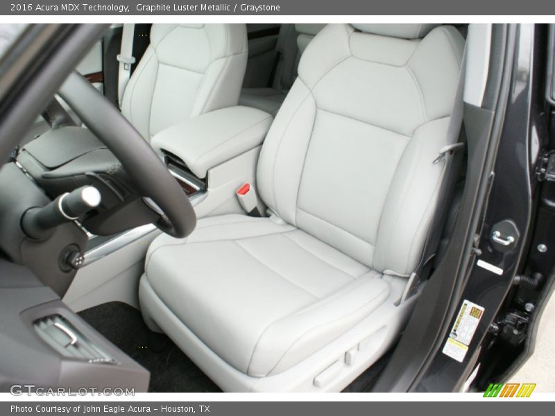 Front Seat of 2016 MDX Technology