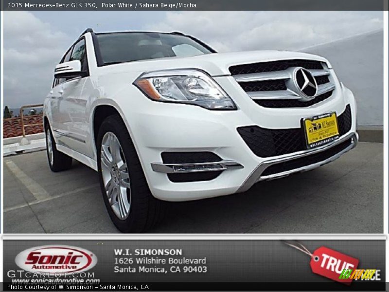 Polar White / Sahara Beige/Mocha 2015 Mercedes-Benz GLK 350