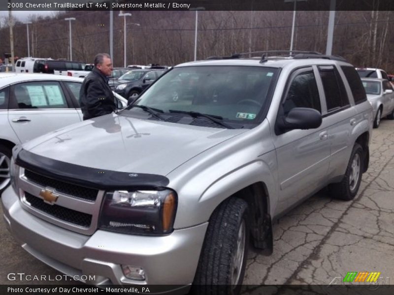 Silverstone Metallic / Ebony 2008 Chevrolet TrailBlazer LT 4x4