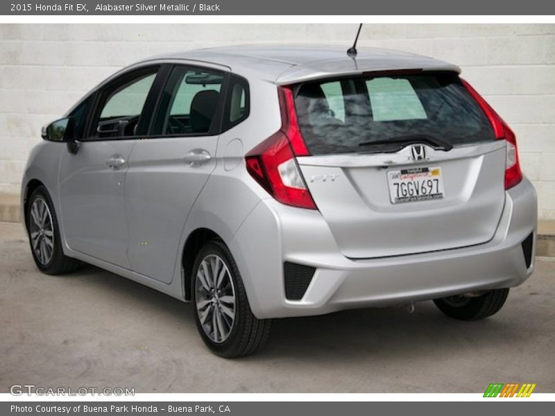 Alabaster Silver Metallic / Black 2015 Honda Fit EX
