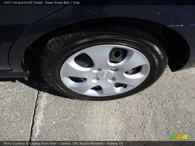 Deep Ocean Blue / Gray 2007 Kia Spectra EX Sedan