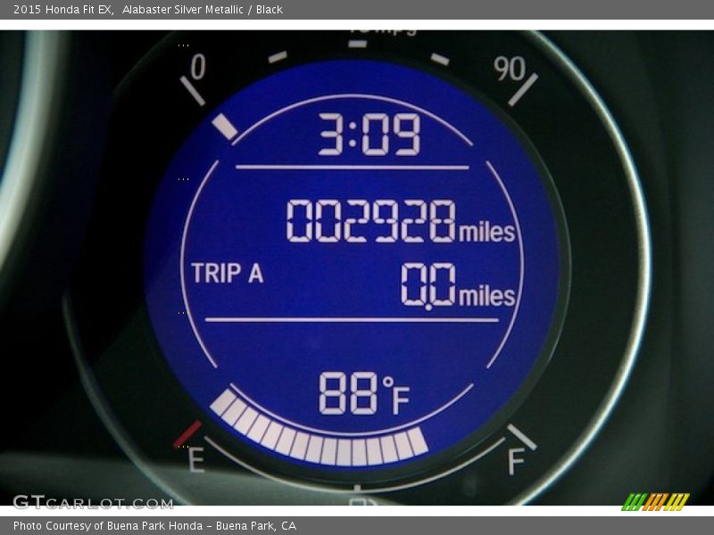 Alabaster Silver Metallic / Black 2015 Honda Fit EX