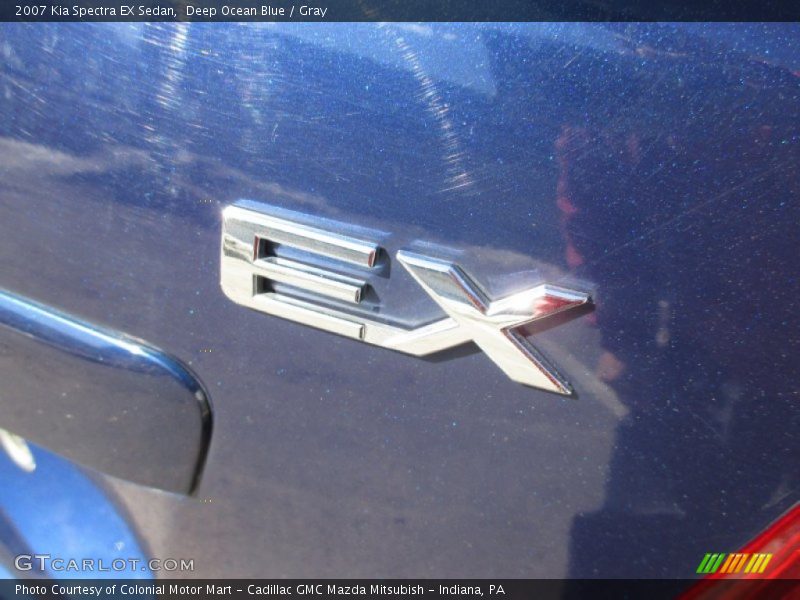 Deep Ocean Blue / Gray 2007 Kia Spectra EX Sedan