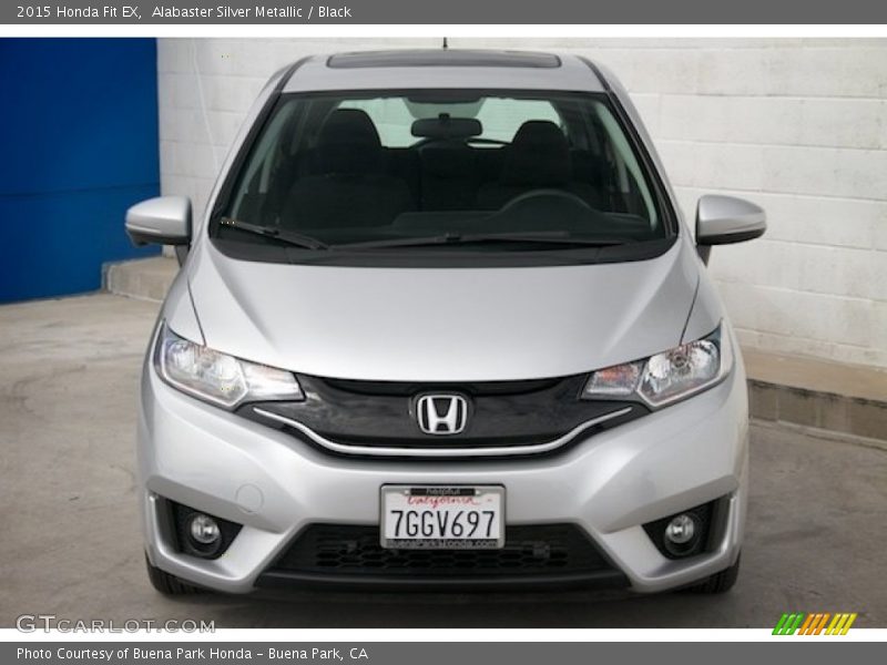 Alabaster Silver Metallic / Black 2015 Honda Fit EX