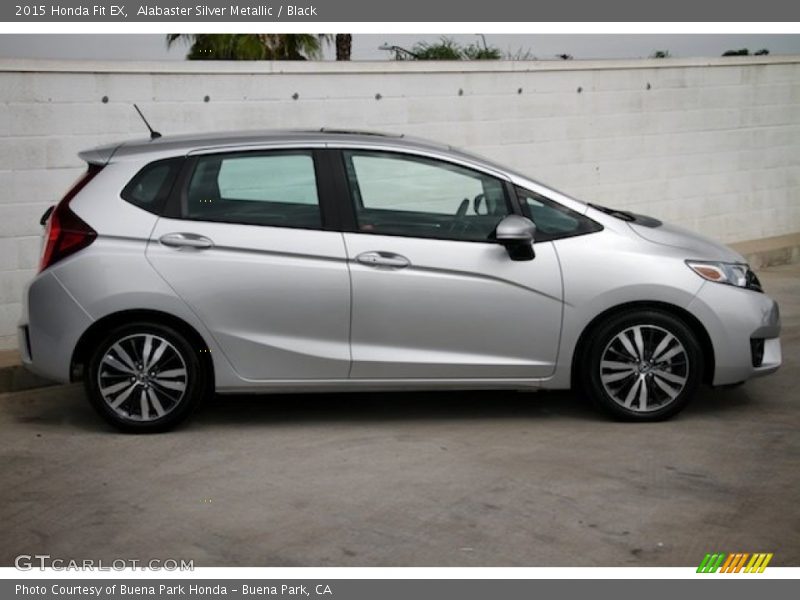 Alabaster Silver Metallic / Black 2015 Honda Fit EX