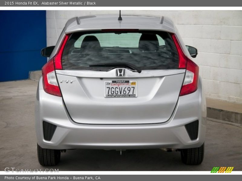 Alabaster Silver Metallic / Black 2015 Honda Fit EX