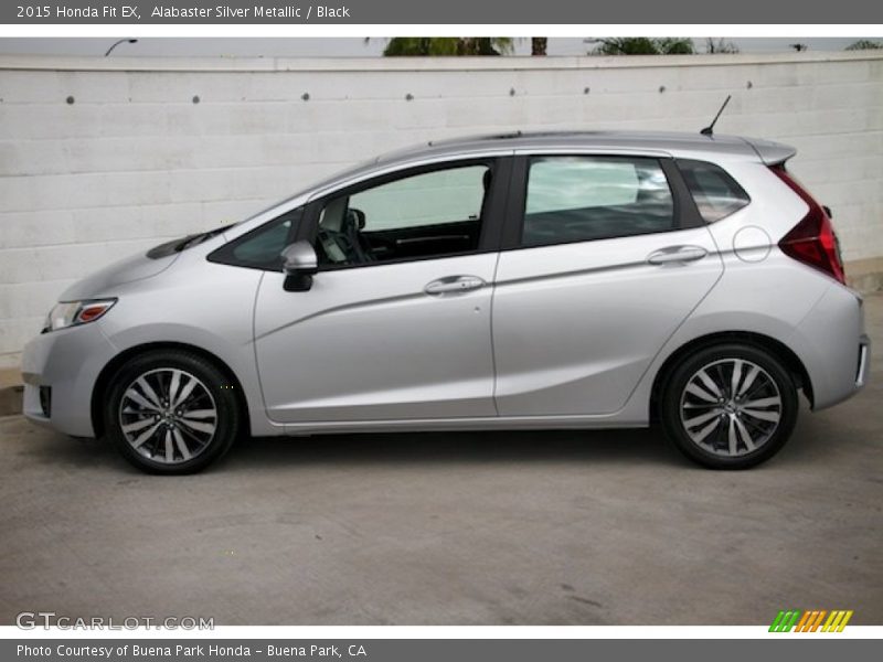 Alabaster Silver Metallic / Black 2015 Honda Fit EX
