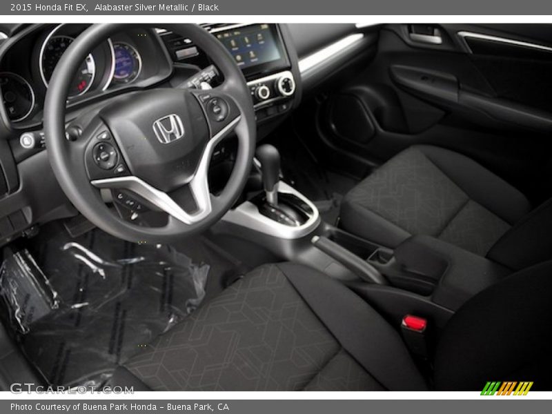 Alabaster Silver Metallic / Black 2015 Honda Fit EX