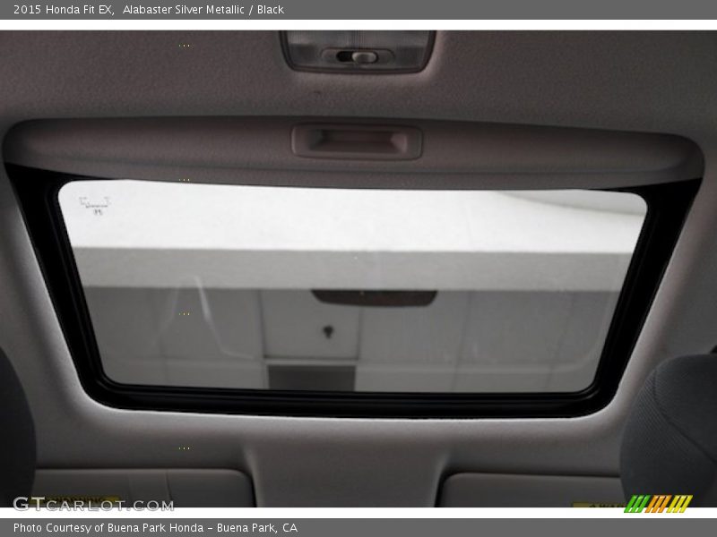 Alabaster Silver Metallic / Black 2015 Honda Fit EX