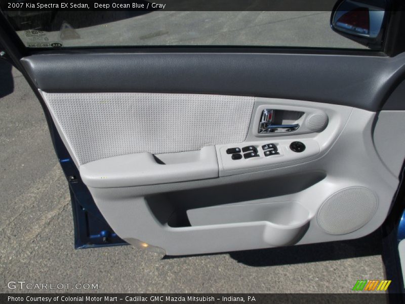 Deep Ocean Blue / Gray 2007 Kia Spectra EX Sedan
