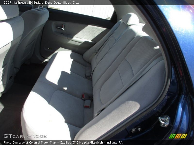 Deep Ocean Blue / Gray 2007 Kia Spectra EX Sedan